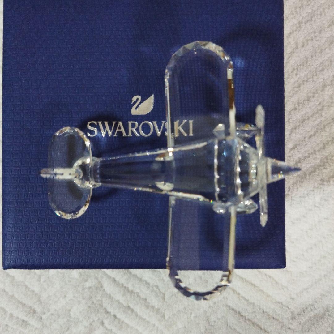 中古】スワロフスキー Swarovski置物／プロペラ飛行機 中古