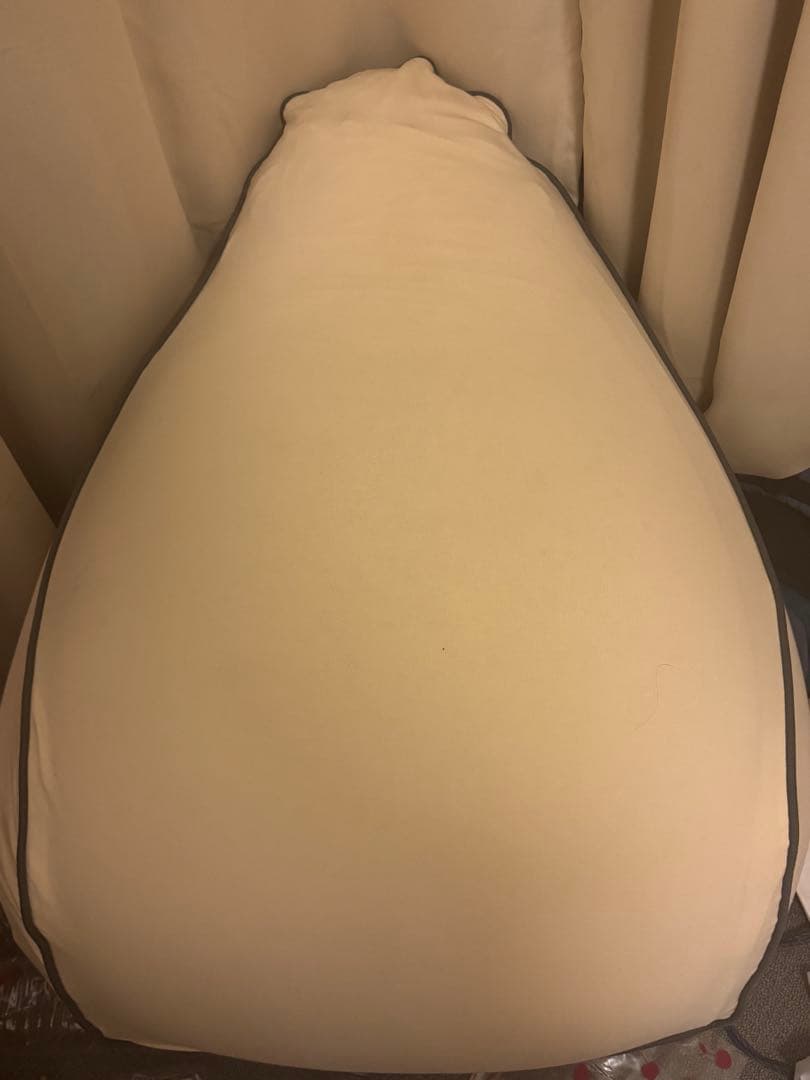 【ほぼ未使用】Yogibo Lounger アイボリー／直接引き取りのみ