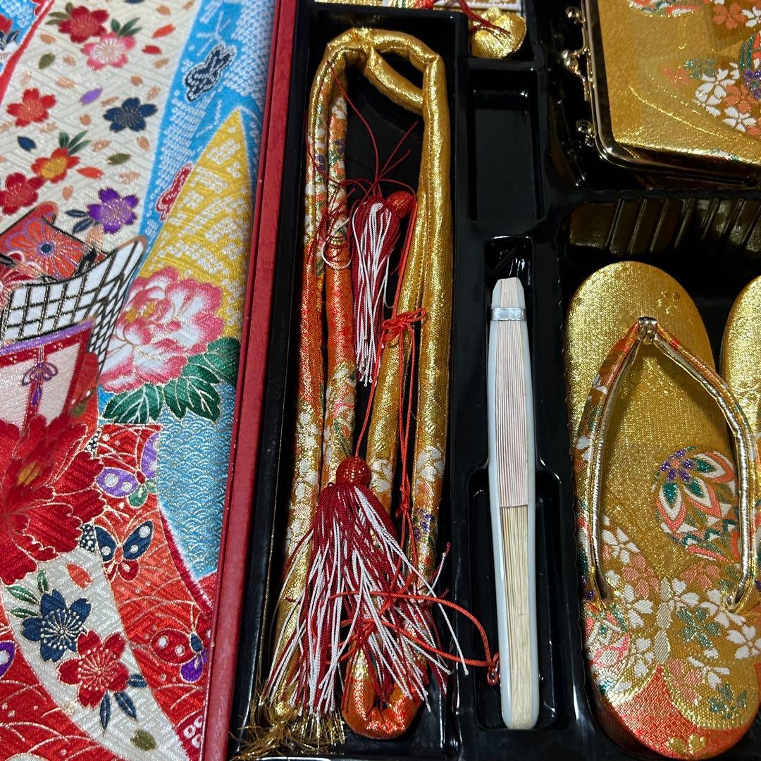 【美品】七五三　女の子用　7歳　着丈調整可能 130cm