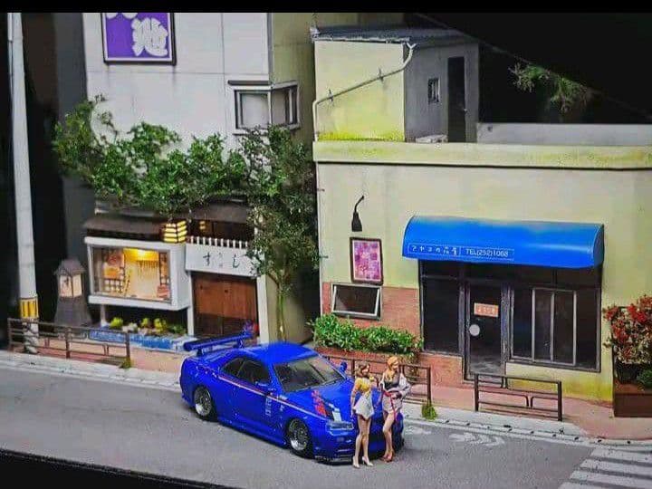 【NEW】1/64イニD【インパクトブルー/真子＆沙雪 Ver.2】2体《新品》