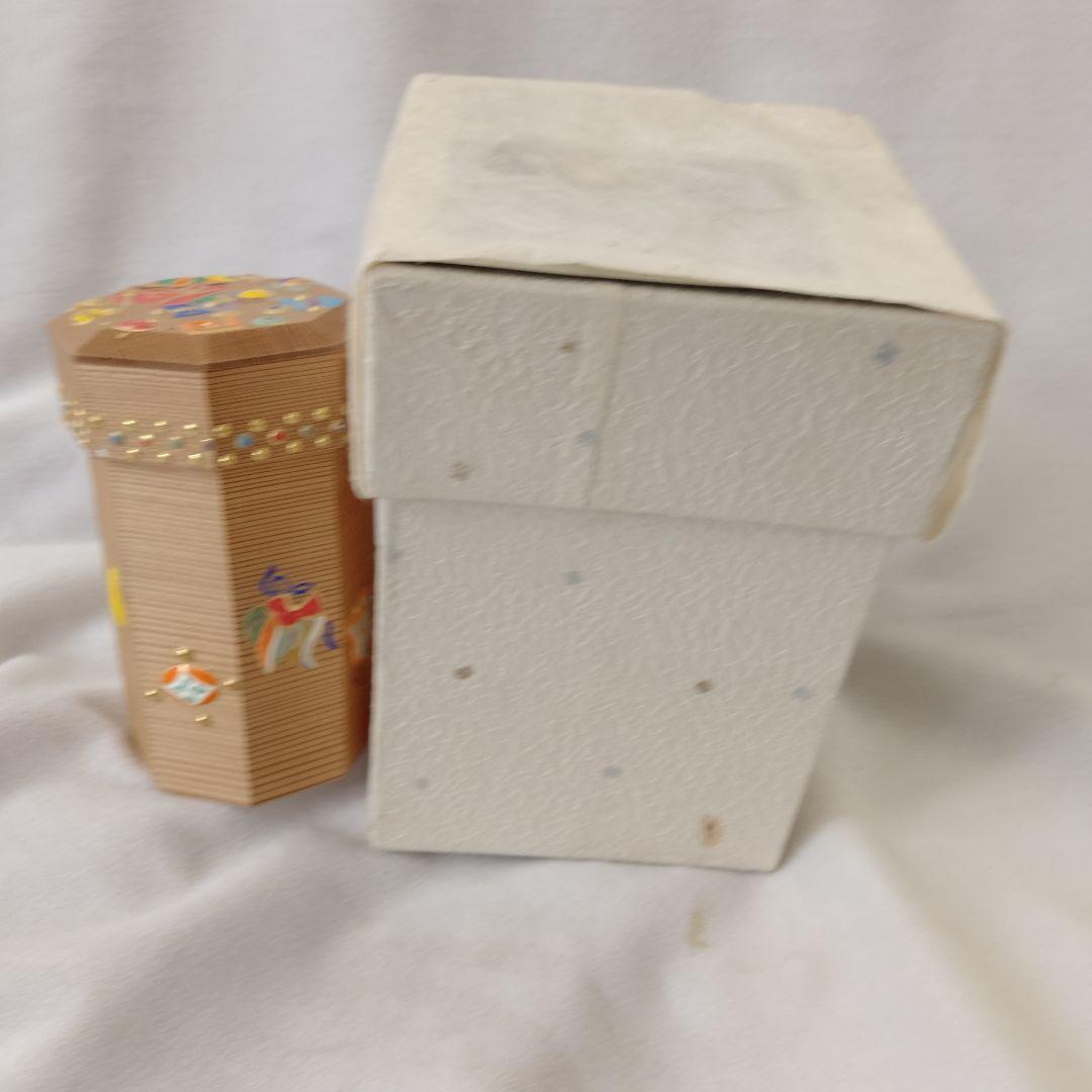 伊藤久重　高盛金彩　八角箱　宝尽くし