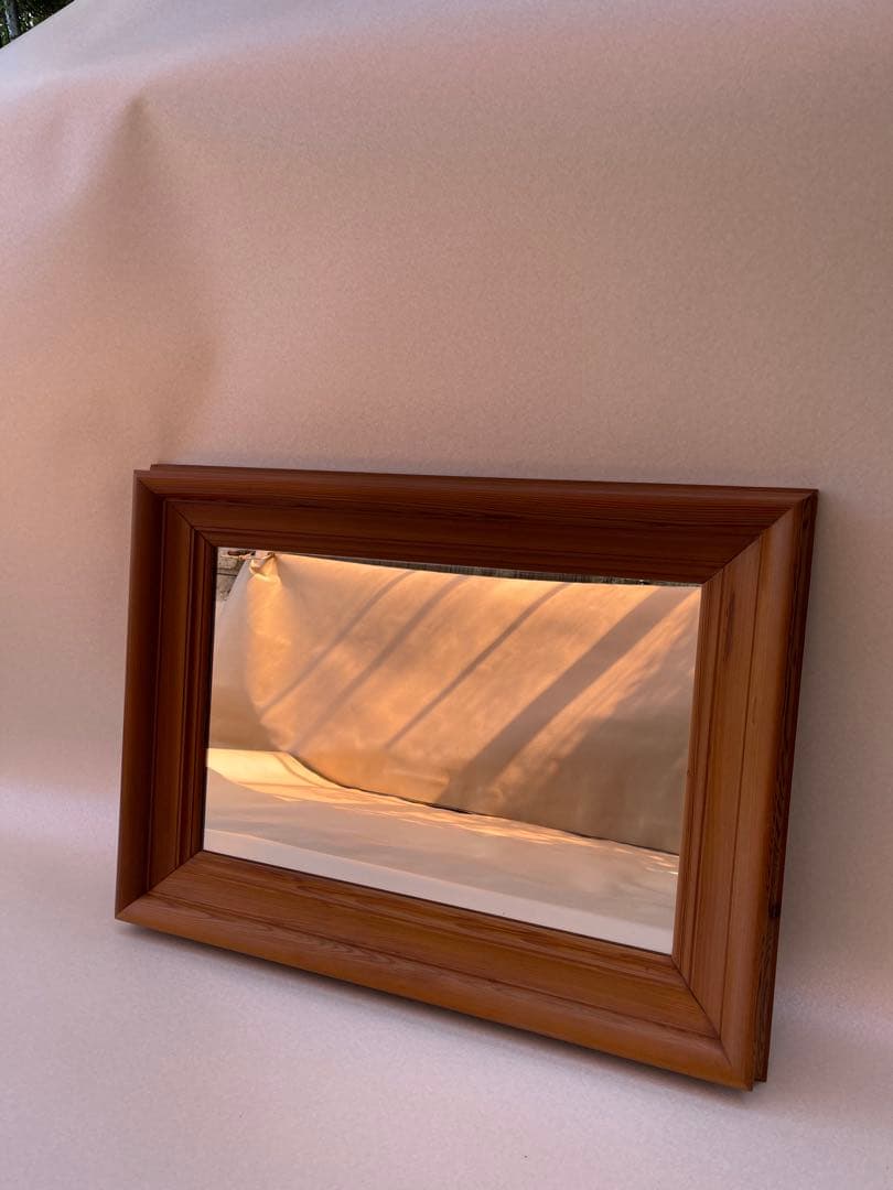 無垢材(パイン)　ミラー