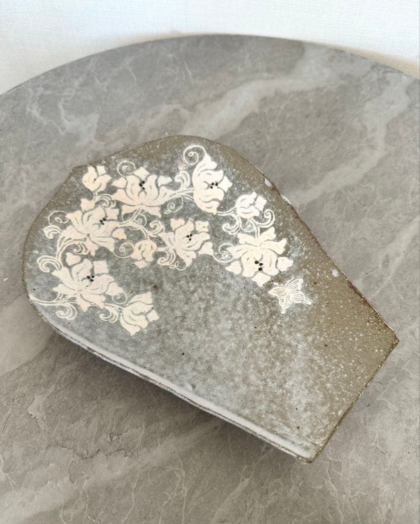 土本訓寛　土本久美子 象嵌 蓮文 蓮弁　作家物 陶磁器 一点もの　花柄