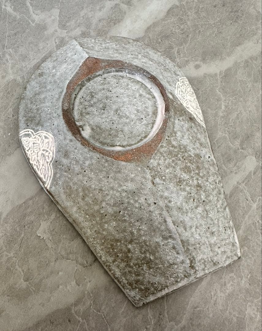 土本訓寛　土本久美子 象嵌 蓮文 蓮弁　作家物 陶磁器 一点もの　花柄