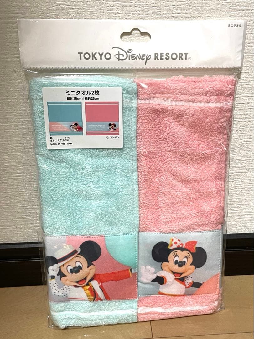 新品 ミニタオル イマジニングザマジック ミッキー ミニー ディズニー