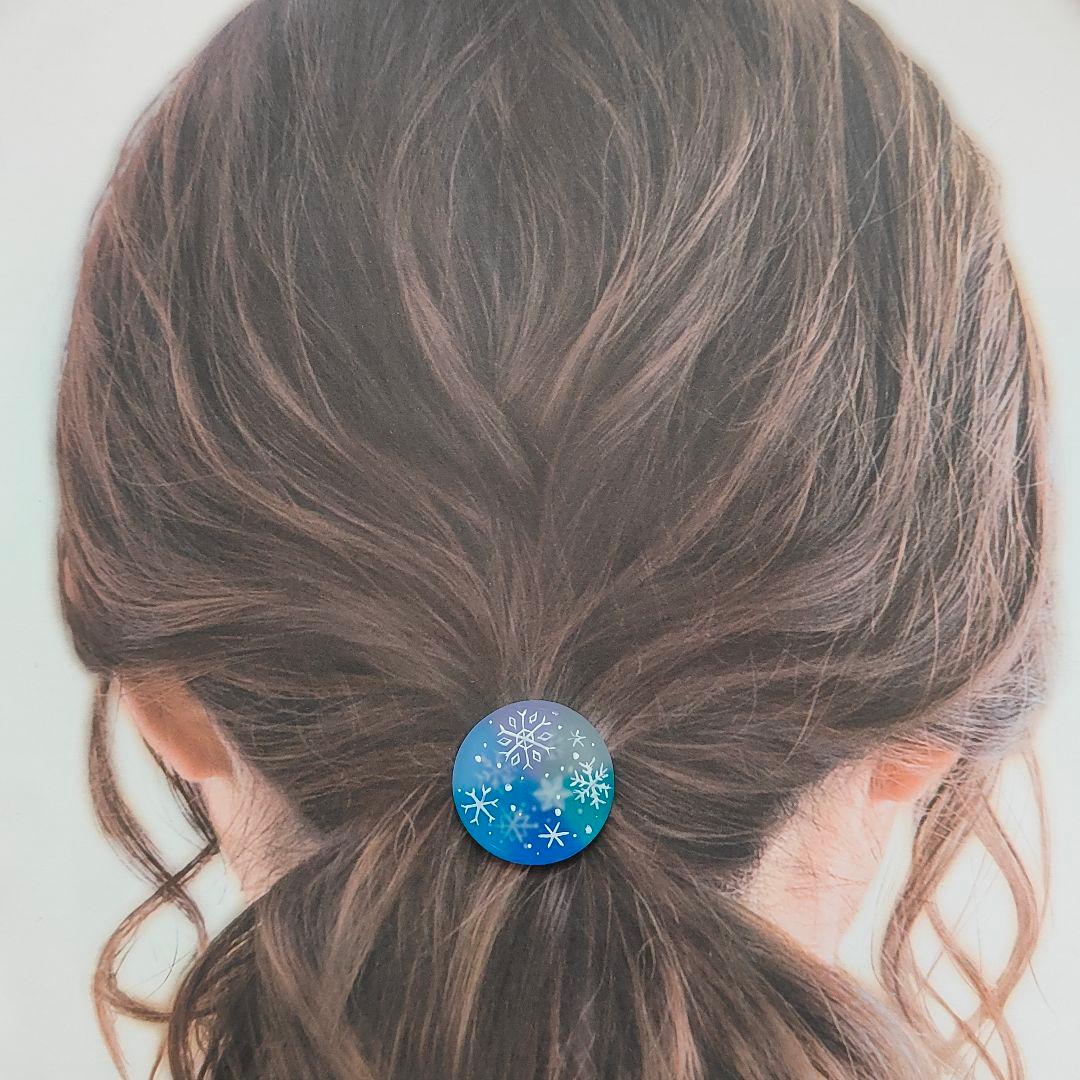 【940】ハンドメイド　レジン　ヘアゴム　ポニーフック