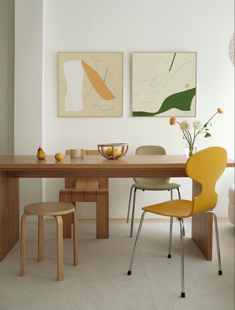 ハイリーヒルズ70×70韓国アート抽象絵画現代美術　大型アート　オブジェ　民芸