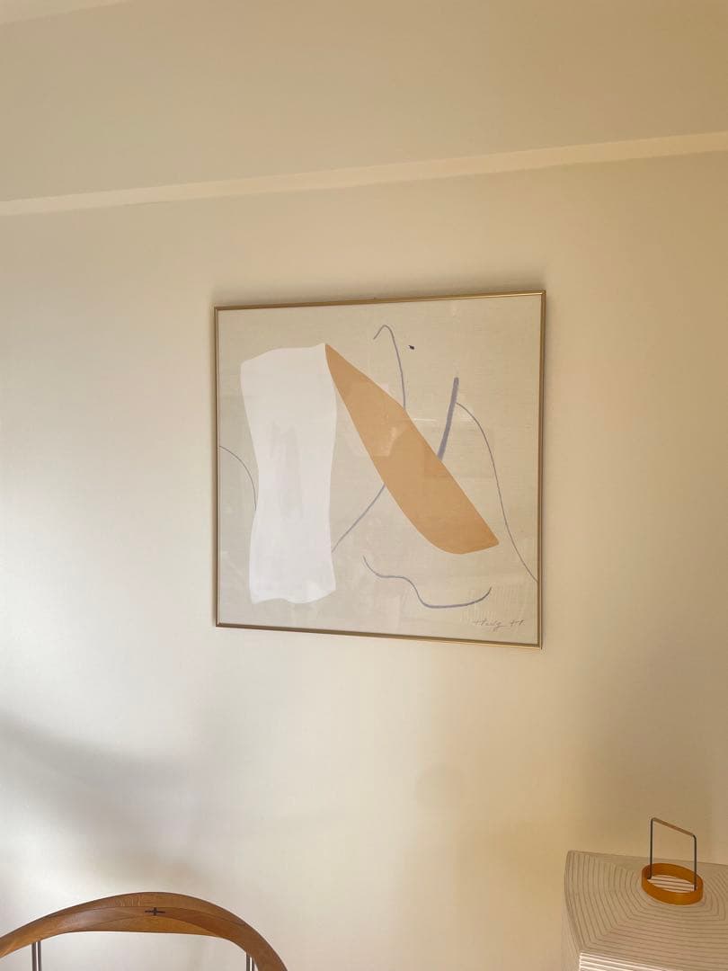 ハイリーヒルズ70×70韓国アート抽象絵画現代美術　大型アート　オブジェ　民芸