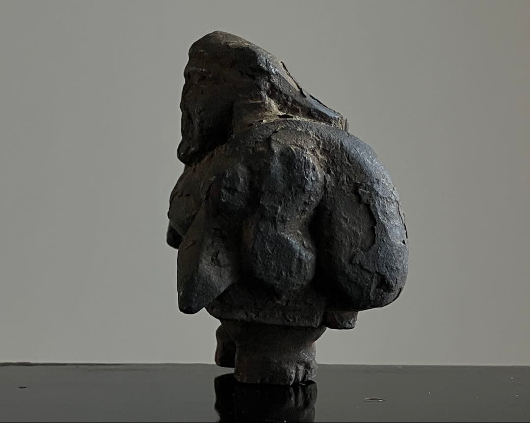 古い大黒天像 木彫 江戸後期〜明治頃 約6㎝】民藝七福神仏像骨董郷土