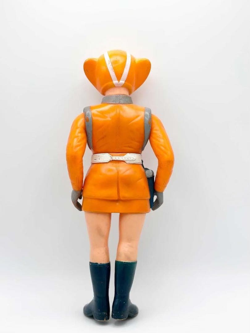 トリプルファイター SAT女性隊員 ソフビ ブルマァク 当時物 昭和レトロ