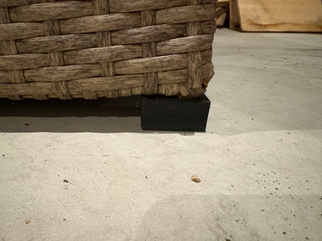 1月中取引希望 IKEA 屋外ソファ ベージュ ラタン製 3人掛けソファ