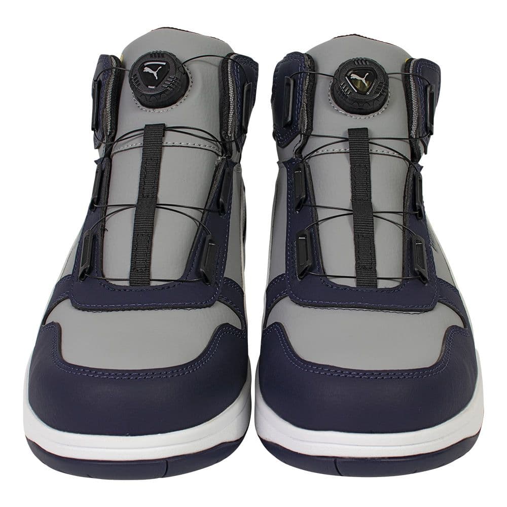 プーマ安全靴#63.221 27.0cmフロントコートグレーディスクミッド