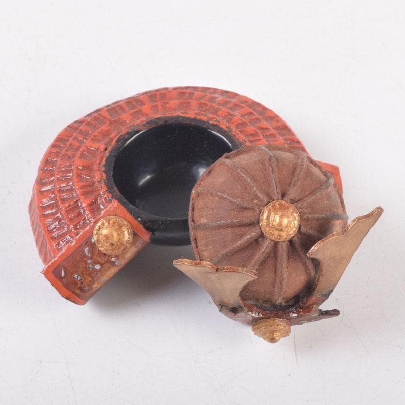 Thihany様専用 茶道具 二代 中川正斉作 乾漆 兜香合 共箱 V 8374