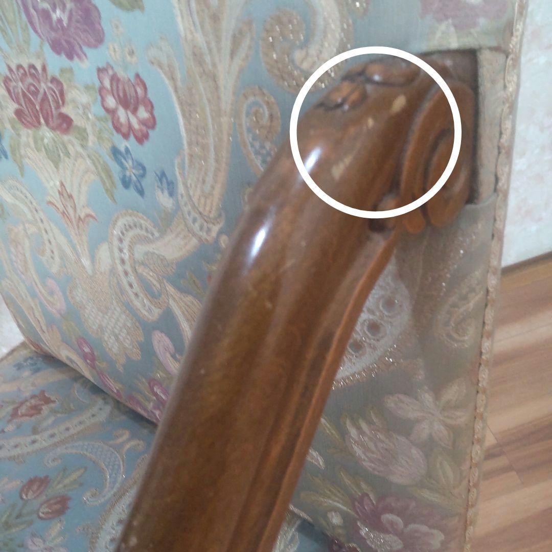 イタリア製 チェア 椅子 家具 1人掛け アンティーク 猫脚 美品