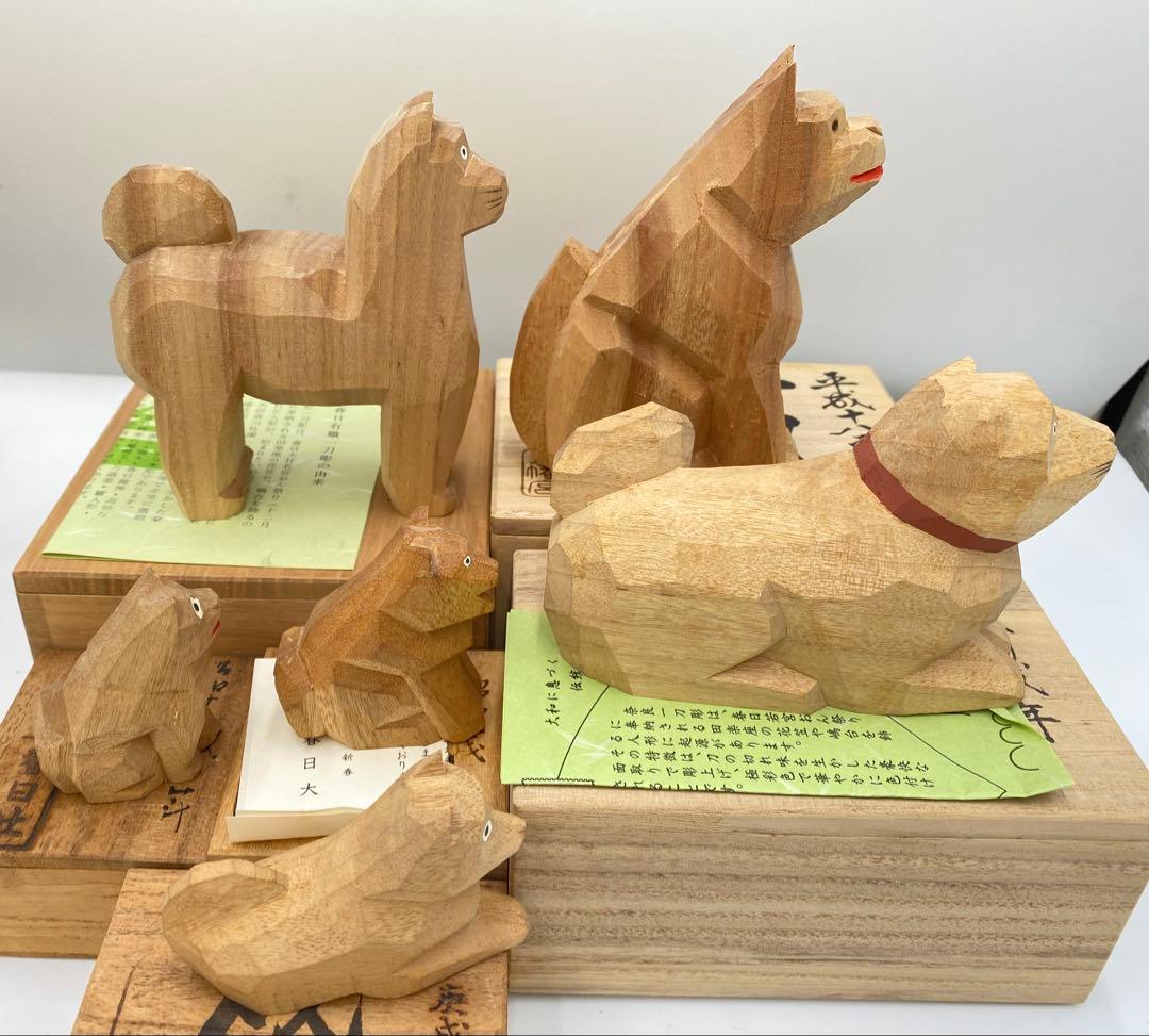 専用　奈良一刀彫り まとめ売り 干支 78体 共箱