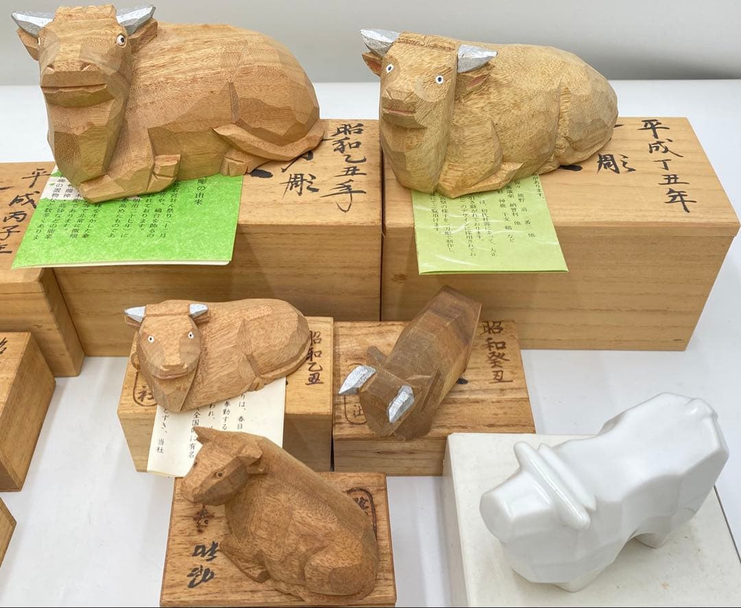 専用　奈良一刀彫り まとめ売り 干支 78体 共箱