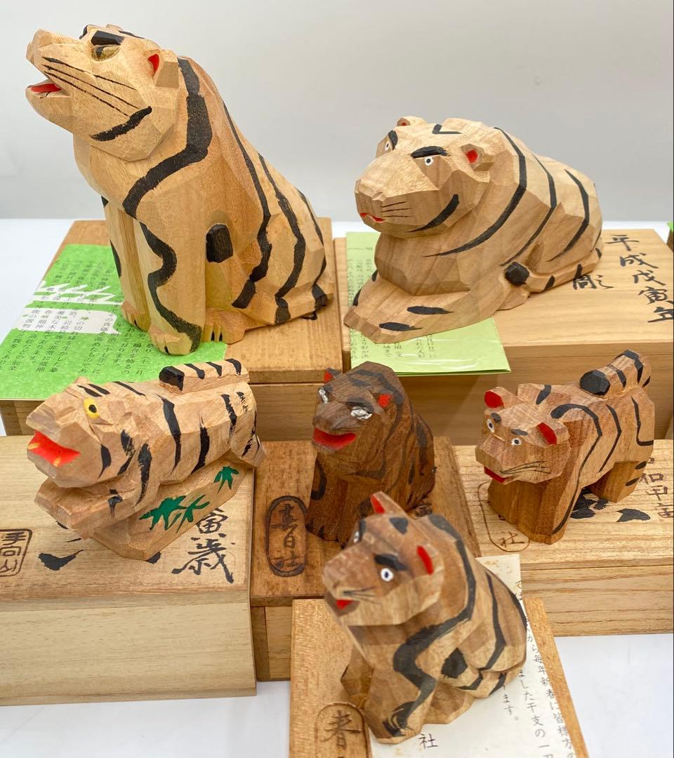 専用　奈良一刀彫り まとめ売り 干支 78体 共箱