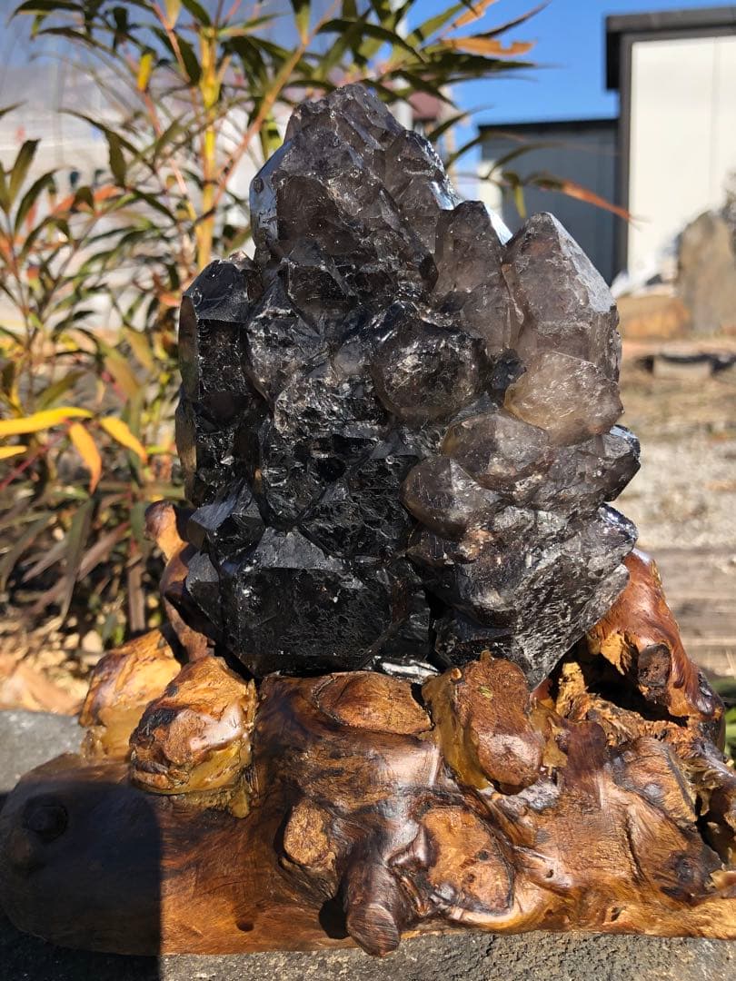 レア　極みの逸品 1.07kg エレスチャル水晶 骸骨 鳄水晶