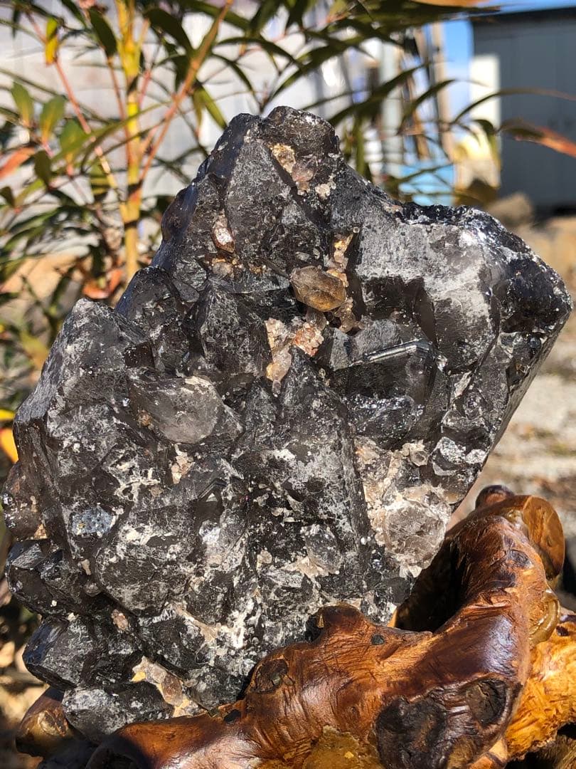 レア　極みの逸品 1.07kg エレスチャル水晶 骸骨 鳄水晶