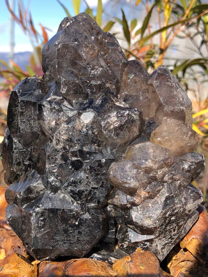 レア　極みの逸品 1.07kg エレスチャル水晶 骸骨 鳄水晶