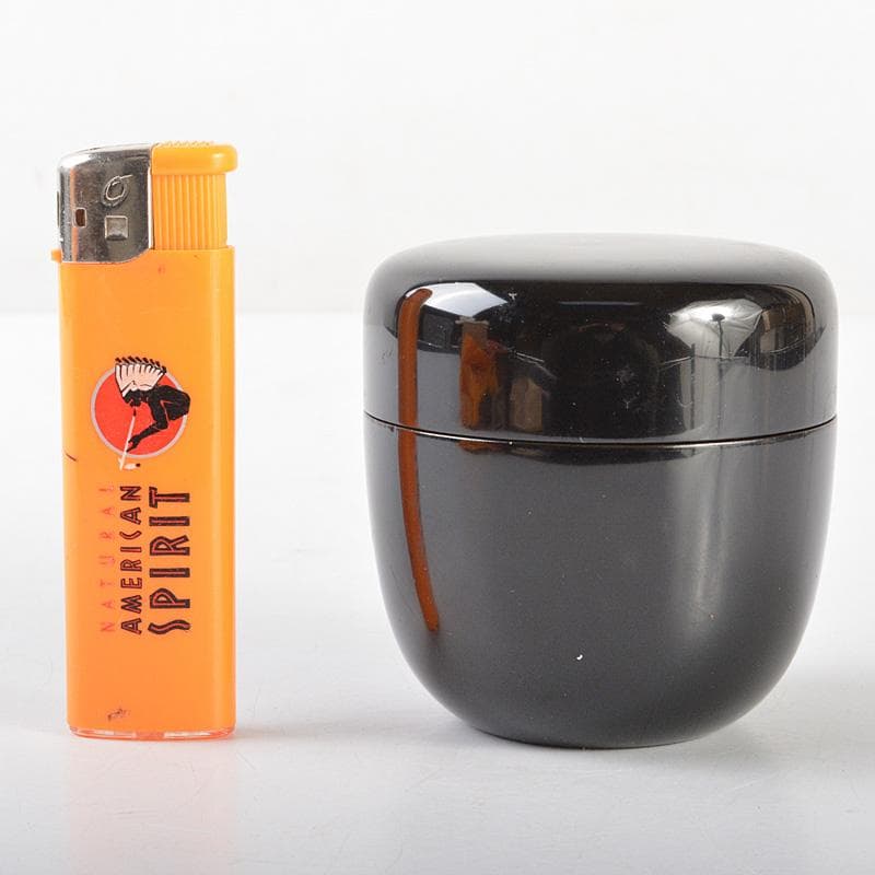 ばろん様専用 茶道具 山中塗工房 冴造 黒漆 真塗中棗 共布共箱 V R5691