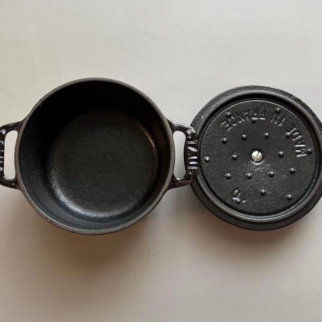 STAUB ピコ・ココット ラウンド　10cm オーベルジン　ナス　ココテン　②