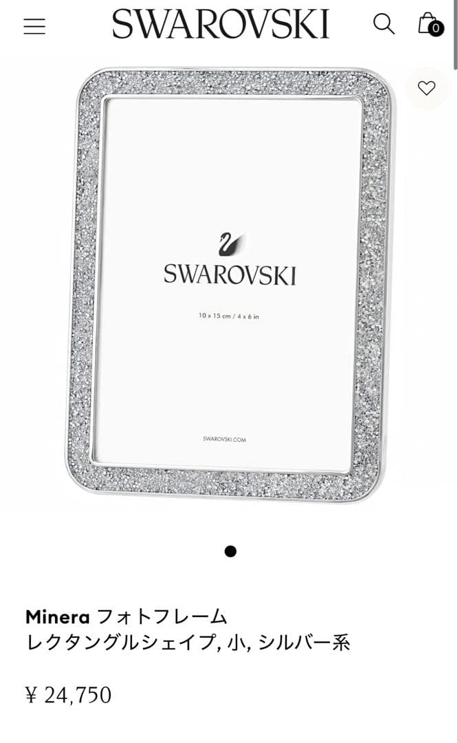 【新品未使用】SWAROVSKI スワロフスキー フォトフレーム 写真立て
