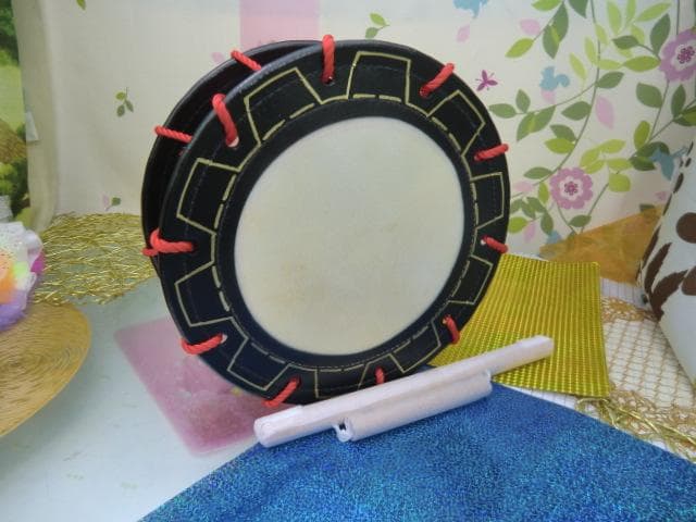 R(送料無料)15.980円　エイサー用　締め太鼓30cm  撥付き　楽しく