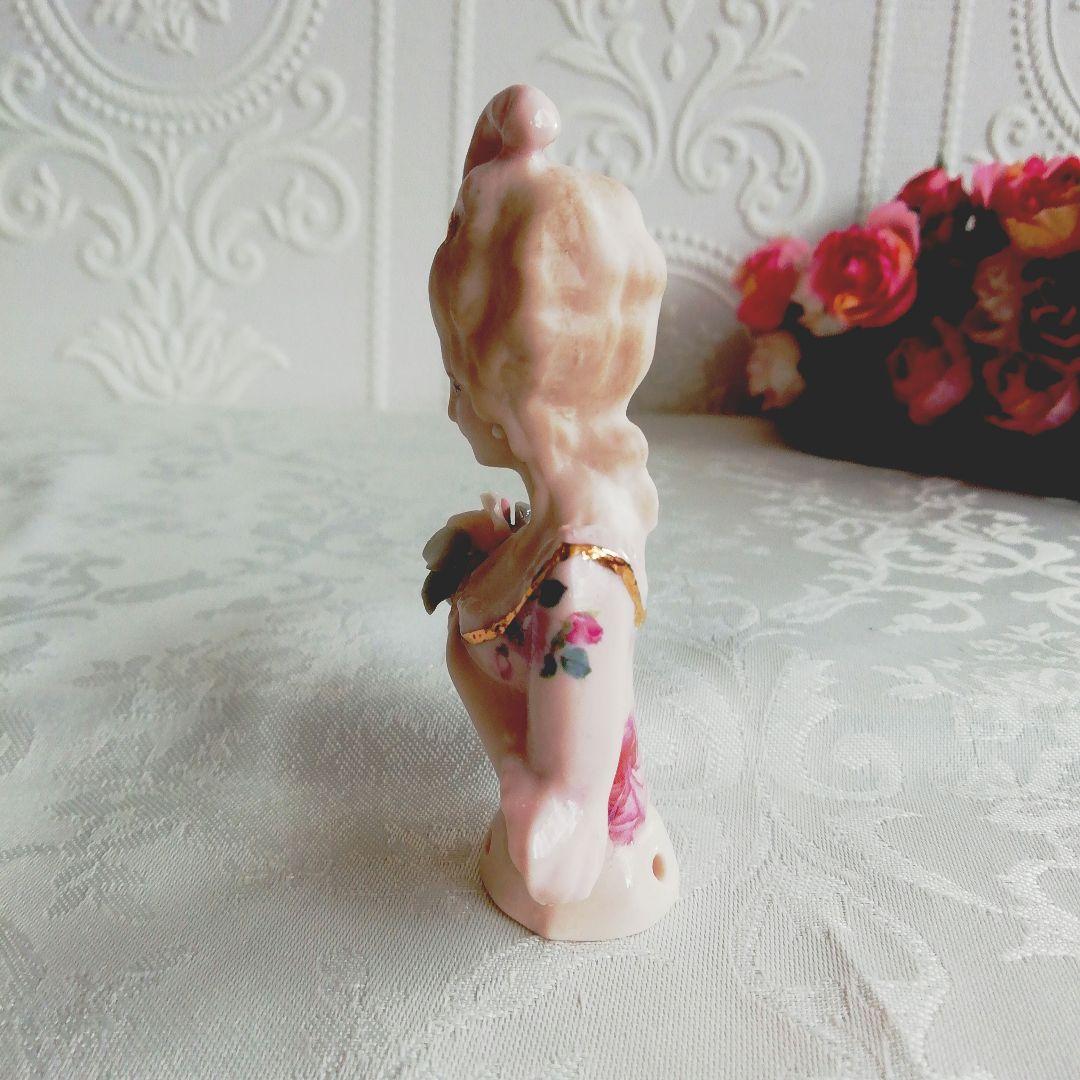 ハーフドール　ロレーヌ　磁器製　ピンクッション　ティーコゼに。