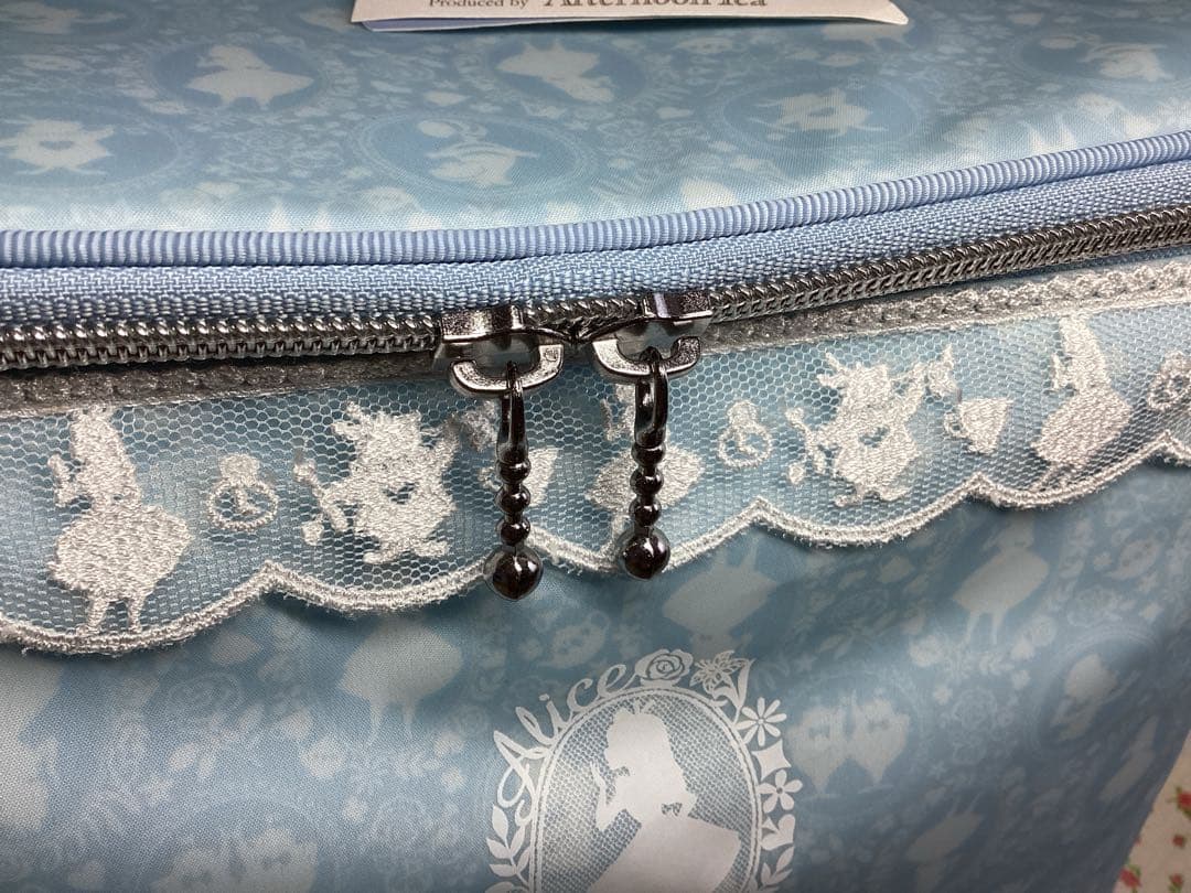 【未使用】アフタヌーンティー　バッグ　ディズニー　近沢レース　小物入れ　バニティ
