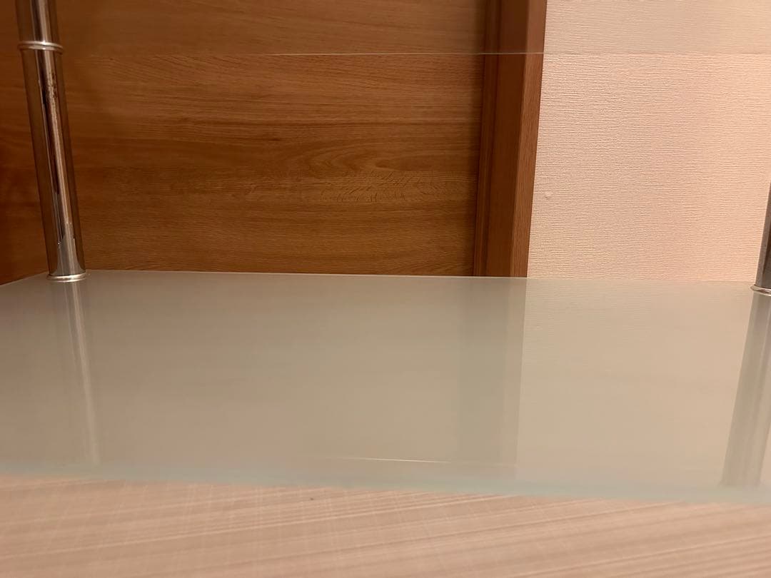 ガラス製3段シェルフ ミッドセンチュリー レトロモダン ポップ スペースエイジ