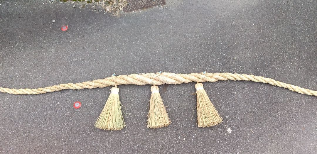 神社、鳥居、境内用しめ縄