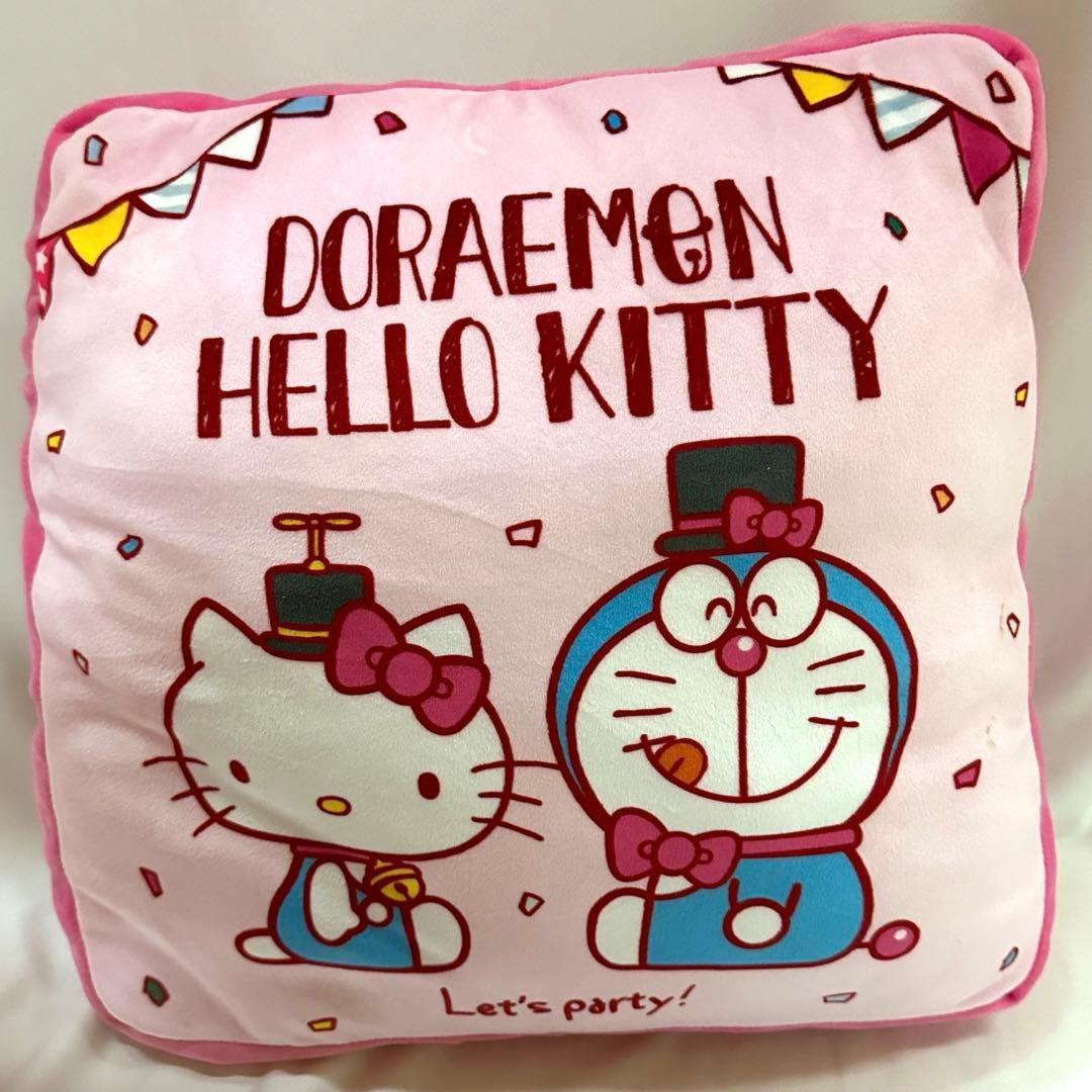 ドラえもん ハローキティ スクエア クッション キティちゃん - メルカリ