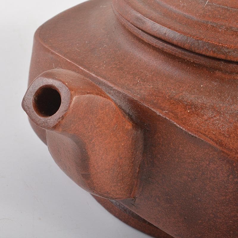 中国 除友泉製 紫砂 朱泥 急須 茶壷 N 6636