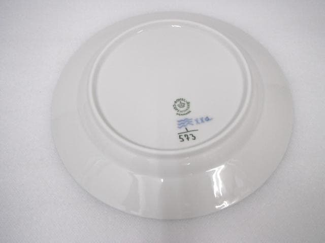 214/ロイヤルコペンハーゲン ブルーフルーテッド ハーフレース プレート 5枚