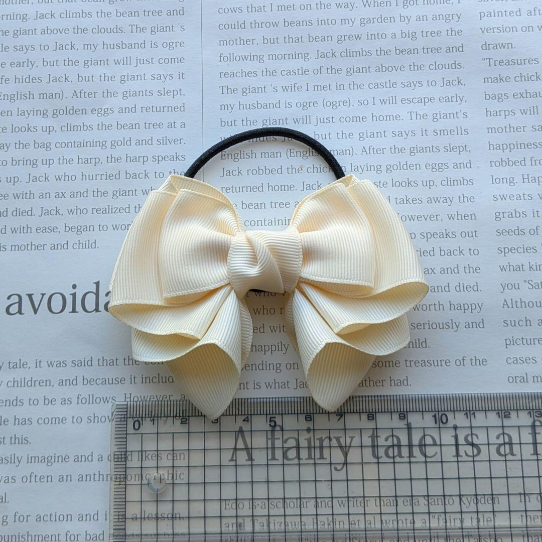 リボン ヘアゴム♡riana ribbon♡ふんわり 入学 卒業式♡ハンドメイド