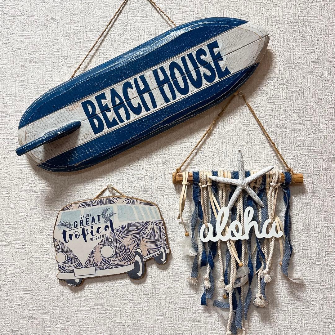 サーフ ビーチ ハワイ インテリア ガーランド 小物 雑貨 セット