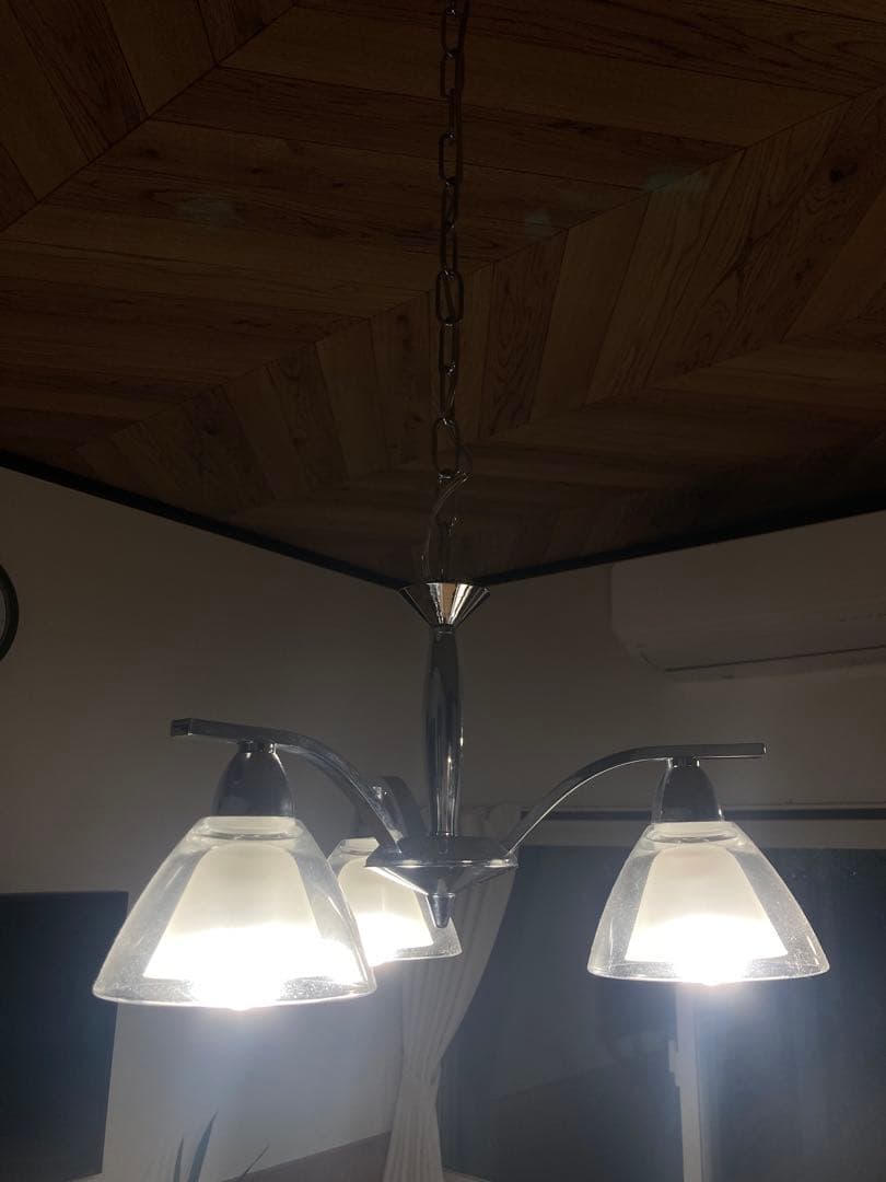 モダン 3灯 シーリングライト クローム