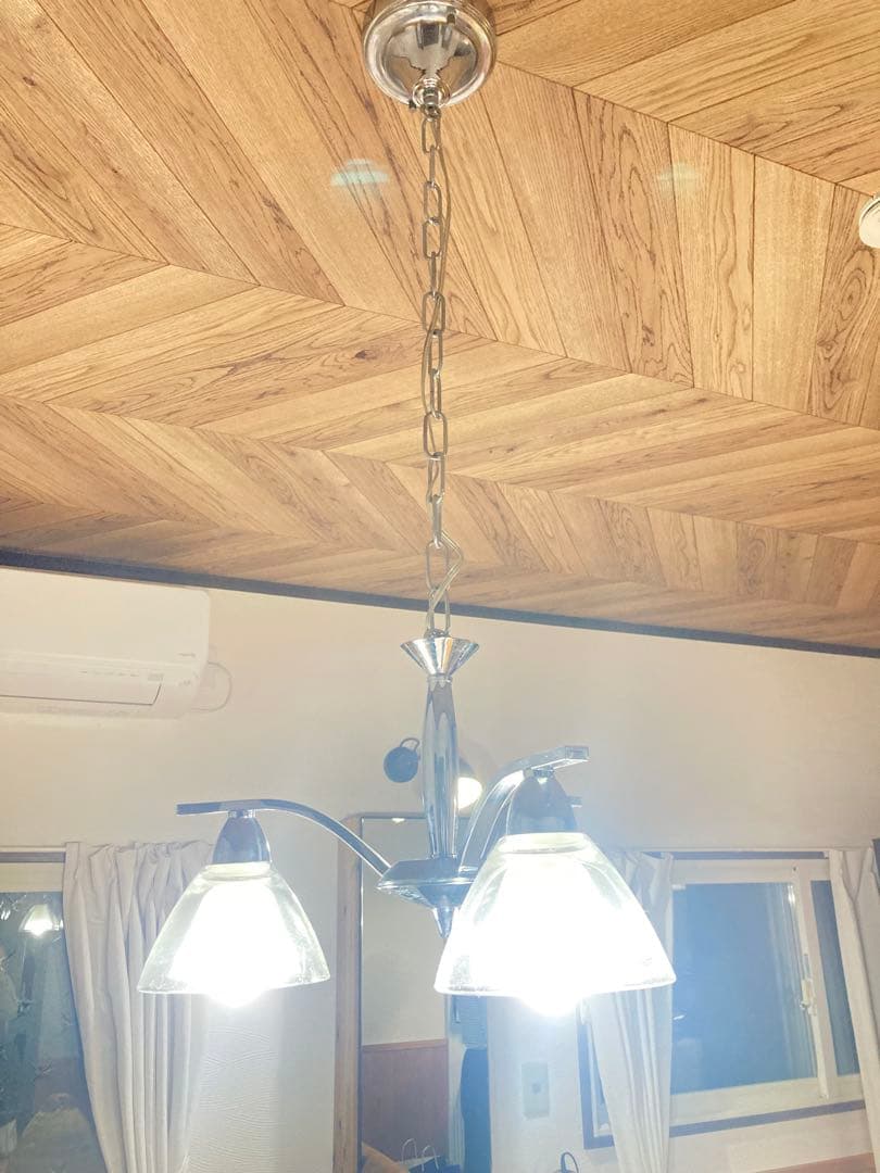 モダン 3灯 シーリングライト クローム