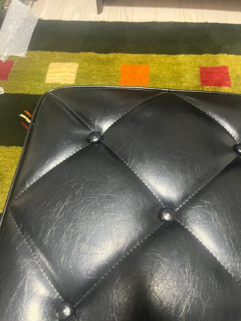 カリモク60　オットマン　スタンダードブラック