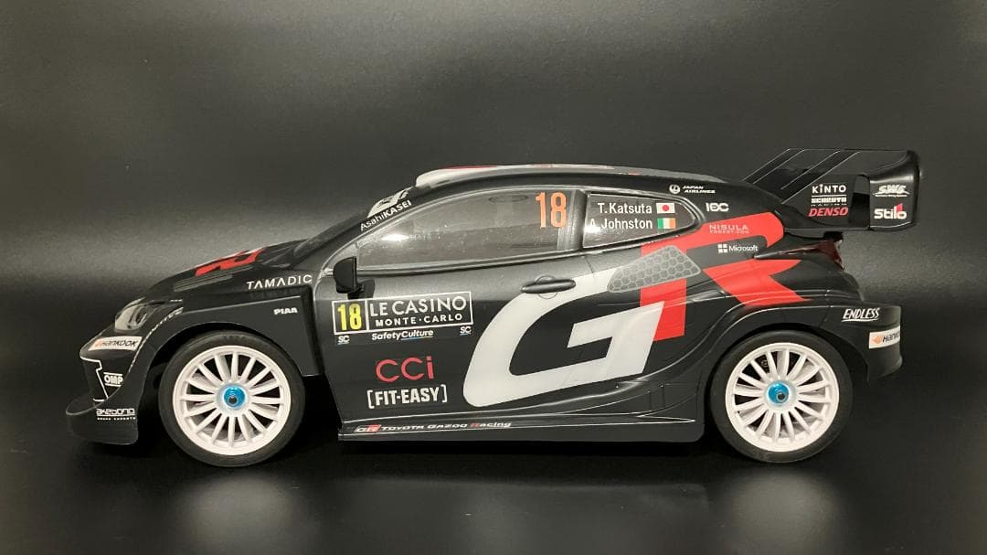 タミヤRCボディ ヤリス WRC2025 ラリーモンテカルロ 勝田選手 - メルカリ