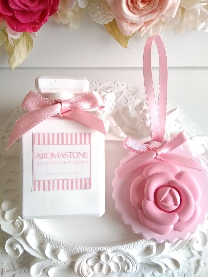 アロマストーン香水瓶＆カメリアサシェセット