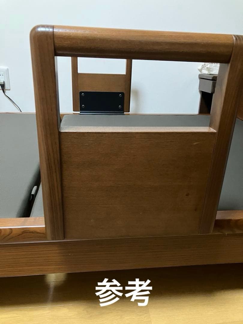 日本ベッド　木製シングルベッドフレーム ダークブラウン