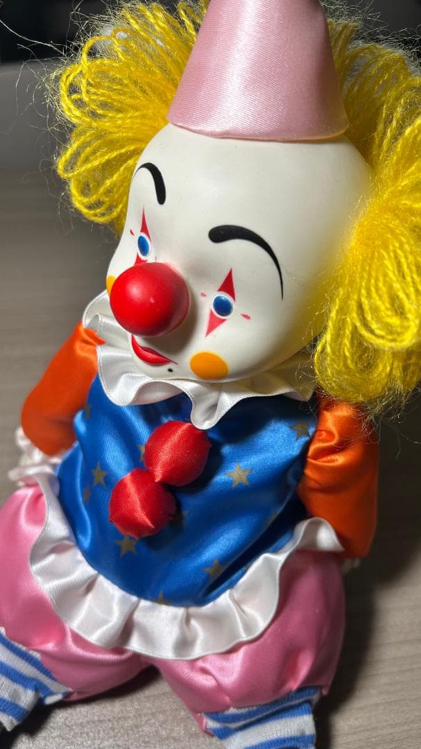 【美品・動作確認済】むらいこうじ ピエロ オルゴール人形 昭和レトロ 希少