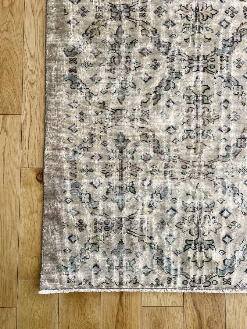 【3日間だけ値下げ】①未使用 トルコ　ラグ　ヴィンテージ　絨毯