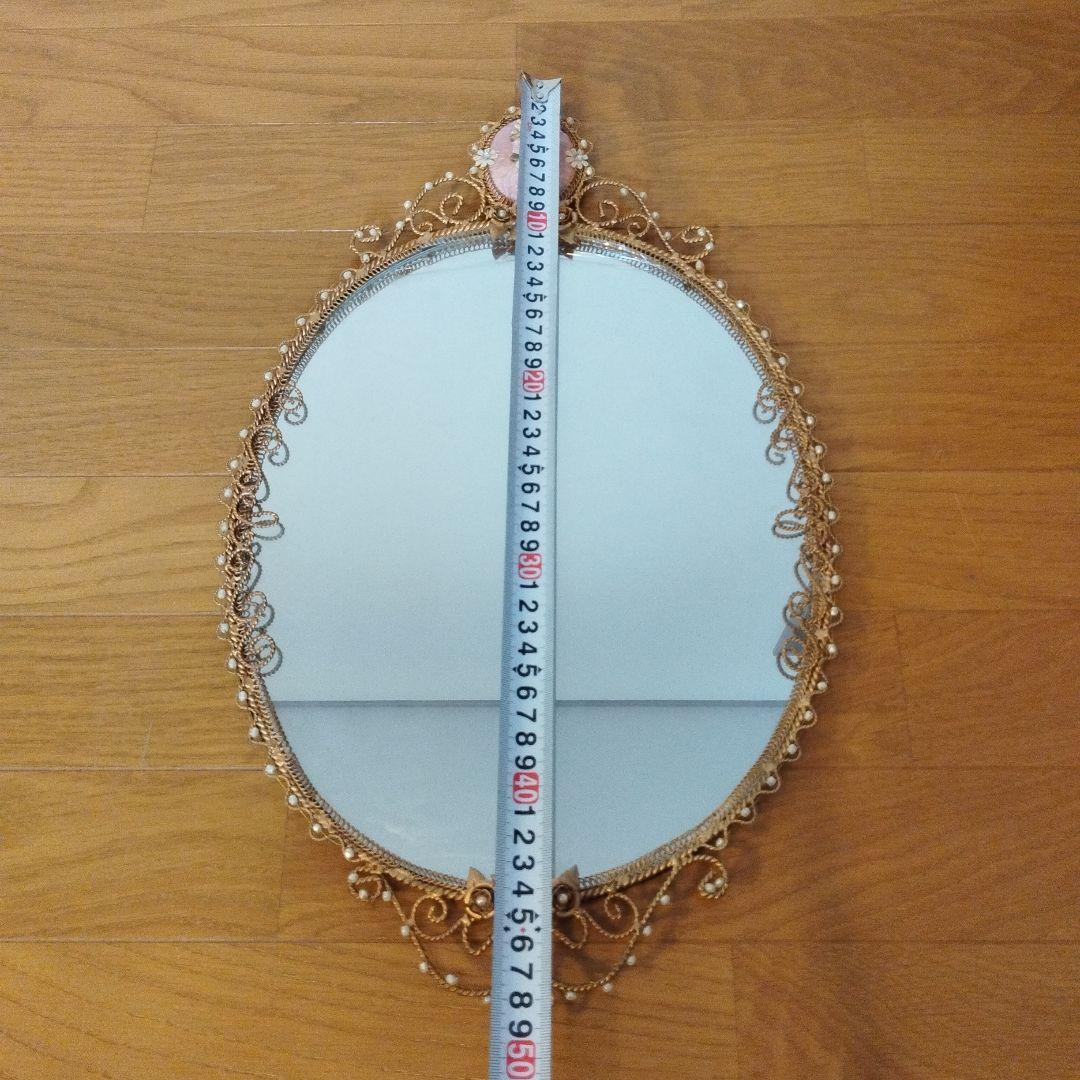 新品未使用品 IRON CLOTH 壁掛けミラー ピンク JEL-497PI