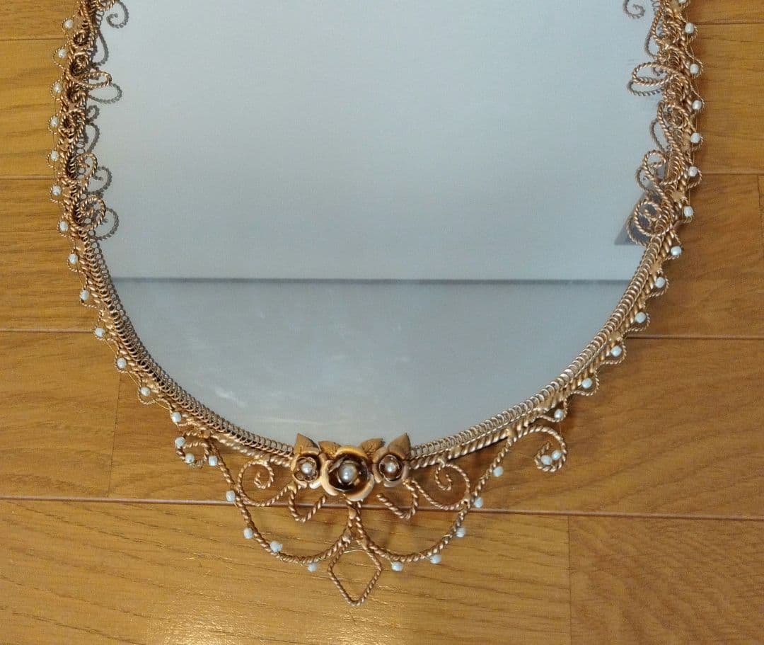 新品未使用品 IRON CLOTH 壁掛けミラー ピンク JEL-497PI