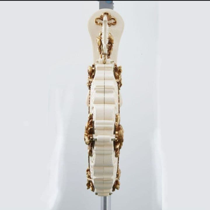 掛け時計 ホワイト ロココ 両面時計 ヴィクトリアンクロック