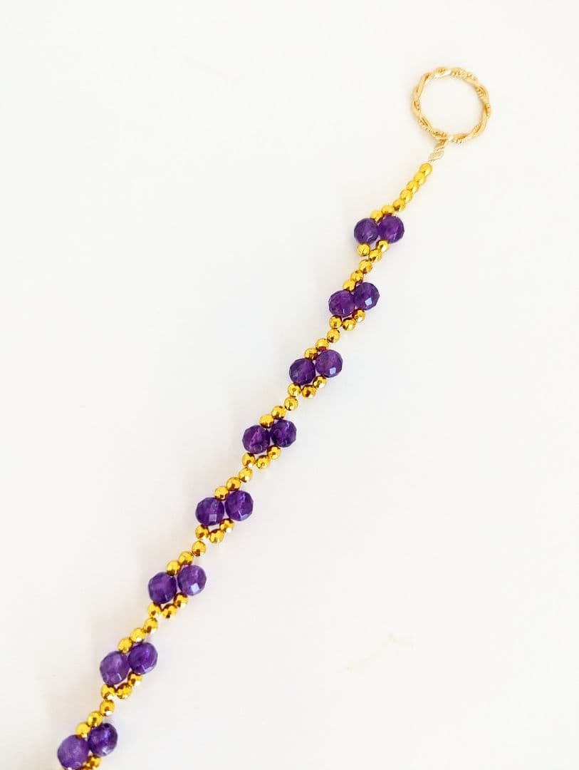 ゴールデンスパイラル・アメジスト（サンキャッチャー）