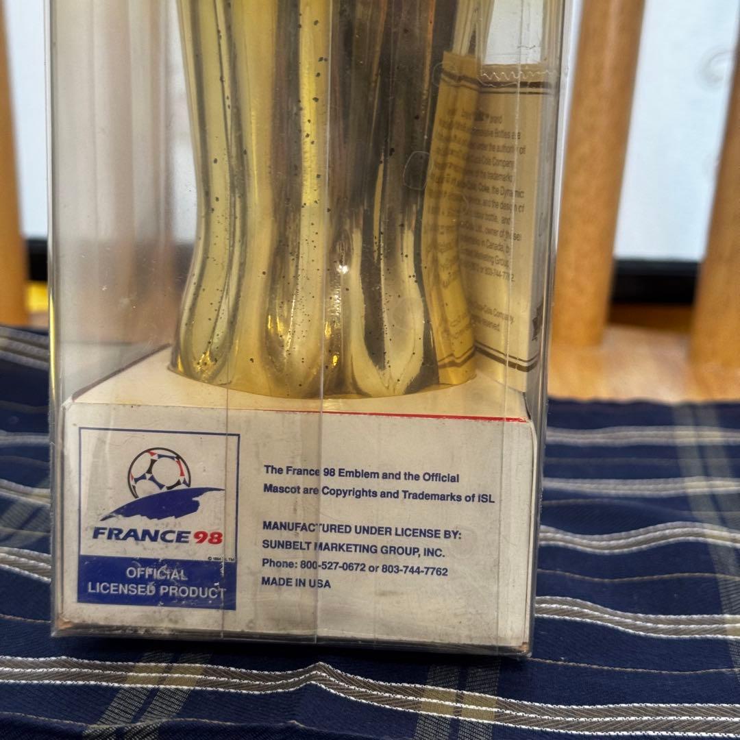限定1998本シリアル入 98年フランスW杯 コカコーラ ゴールドボトル 箱